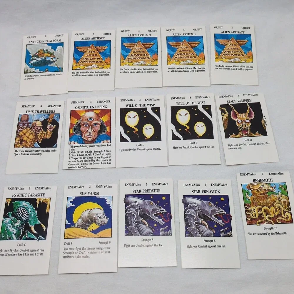 Complete Set Of Small Cards Talisman 2nd Edition Timescape